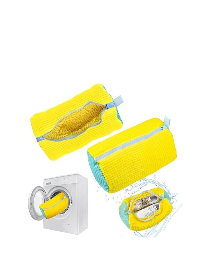 شنطة تنظيف الاحذية من المايكروفايبر - شنطة غسيل كبيرة للغسالة للاحذية الرياضية والاحذية الكاجوال وللاستخدمات المتعددة الاخري شنطة غسيل متينة للغسالة-051 - Image 2